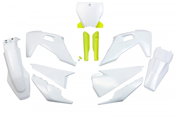 Full Plastic Kit OEM Color 19 for Husqvarna TC 250 - TC 125 - FC 250 - FC 350 - FC 450 - TX 125 - TX 250 - TX 300 Full Plastic Kit OEM Color 19 for Husqvarna TC 250 - TC 125 - FC 250 - FC 350 - FC 450 - TX 125 - TX 250 - TX 300